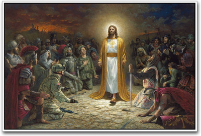 

Aabhaas Jesus Christ Wall Poster Fine Art Print(12 inch X 18 inch, Rolled)
