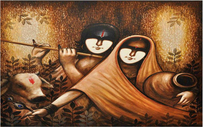 

Aabhaas Krishna Wall Poster Fine Art Print(12 inch X 18 inch, Rolled)