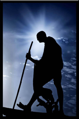 

Aabhaas Mahatma Gandhi Wall Poster Fine Art Print(12 inch X 18 inch, Rolled)