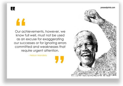 

Aabhaas Nelson Mandela Wall Poster Fine Art Print(12 inch X 18 inch, Rolled)