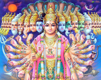 

Aabhaas Vishnu Wall Poster Fine Art Print(12 inch X 18 inch, Rolled)