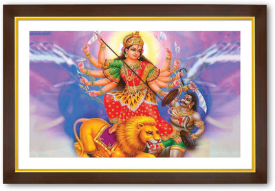 

Aabhaas Mata Lakshmi Wall Poster Fine Art Print(12 inch X 18 inch, Rolled)