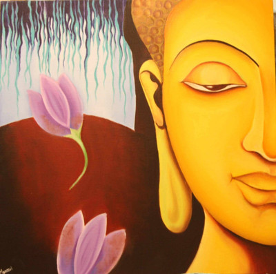 

Aabhaas Buddha Wall Poster Fine Art Print(12 inch X 18 inch, Rolled)