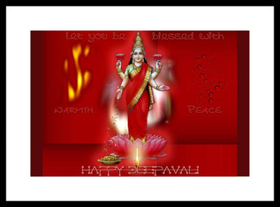 

Aabhaas Mata Lakshmi Wall Poster Fine Art Print(12 inch X 18 inch, Rolled)