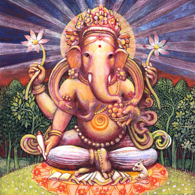 

Aabhaas Ganesha Wall Poster Fine Art Print(12 inch X 18 inch, Rolled)