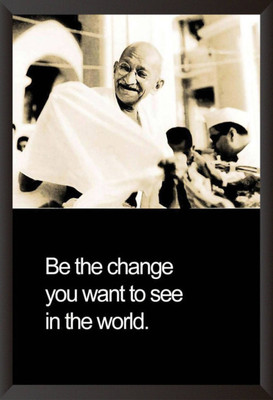 

Aabhaas Mahatma Gandhi Wall Poster Fine Art Print(12 inch X 18 inch, Rolled)