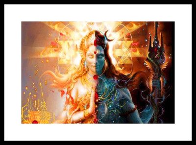 

Aabhaas Shiva Parvathi Wall Poster Fine Art Print(12 inch X 18 inch, Rolled)