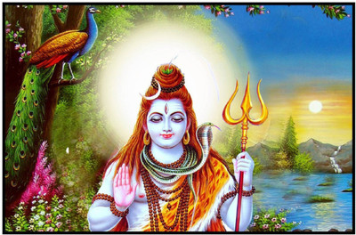 

Aabhaas Shiva Wall Poster Fine Art Print(12 inch X 18 inch, Rolled)
