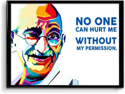 

Aabhaas Mahatma Gandhi Wall Poster Fine Art Print(12 inch X 18 inch, Rolled)