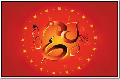 

Aabhaas Ganesha Wall Poster Fine Art Print(12 inch X 18 inch, Rolled)