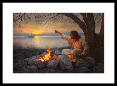 

Aabhaas Jesus Christ Wall Poster Fine Art Print(12 inch X 18 inch, Rolled)