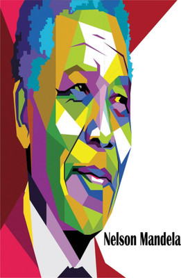 

Aabhaas Nelson Mandela Wall Poster Fine Art Print(12 inch X 18 inch, Rolled)