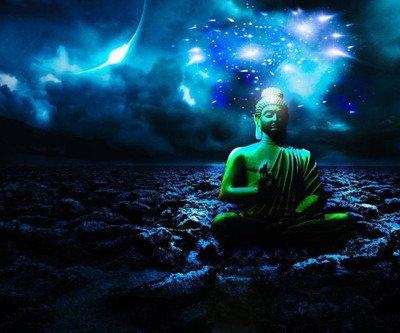 

Aabhaas Buddha Wall Poster Fine Art Print(12 inch X 18 inch, Rolled)