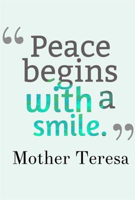 

Aabhaas Mother Teresa Wall Poster Fine Art Print(12 inch X 18 inch, Rolled)