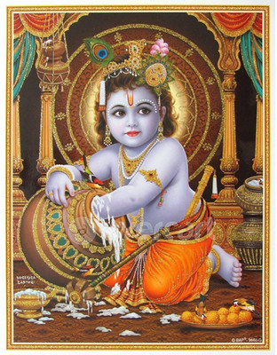 

Aabhaas Krishna Wall Poster Fine Art Print(12 inch X 18 inch, Rolled)