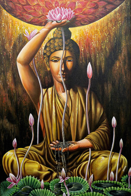 

Aabhaas Buddha Wall Poster Fine Art Print(12 inch X 18 inch, Rolled)