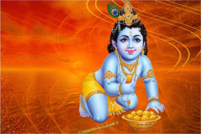 

Aabhaas Krishna Wall Poster Fine Art Print(12 inch X 18 inch, Rolled)