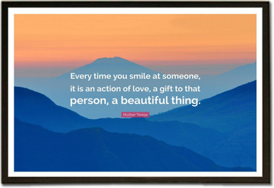 

Aabhaas Mother Teresa Wall Poster Fine Art Print(12 inch X 18 inch, Rolled)