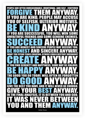 

Aabhaas Mother Teresa Wall Poster Fine Art Print(12 inch X 18 inch, Rolled)