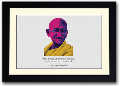 

Aabhaas Mahatma Gandhi Wall Poster Fine Art Print(12 inch X 18 inch, Rolled)