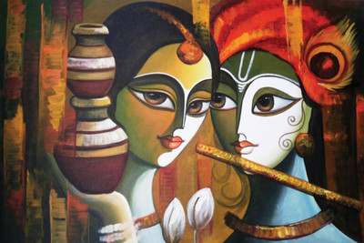 

Aabhaas Krishna Wall Poster Fine Art Print(12 inch X 18 inch, Rolled)