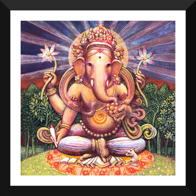

Aabhaas Ganesha Wall Poster Fine Art Print(12 inch X 18 inch, Rolled)