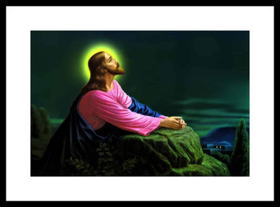 

Aabhaas Jesus Christ Wall Poster Fine Art Print(12 inch X 18 inch, Rolled)