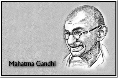 

Aabhaas Mahatma Gandhi Wall Poster Fine Art Print(12 inch X 18 inch, Rolled)