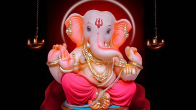 

Aabhaas Ganesha Wall Poster Fine Art Print(12 inch X 18 inch, Rolled)
