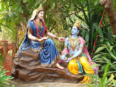 

Aabhaas Radha Krishna Wall Poster Fine Art Print(12 inch X 18 inch, Rolled)