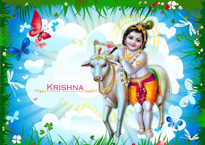 

Aabhaas Krishna Wall Poster Fine Art Print(12 inch X 18 inch, Rolled)