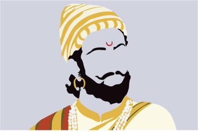 

Aabhaas Shivaji Wall Poster Fine Art Print(12 inch X 18 inch, Rolled)
