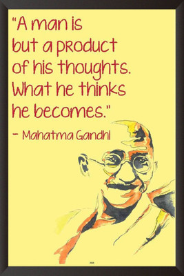 

Aabhaas Mahatma Gandhi Wall Poster Fine Art Print(12 inch X 18 inch, Rolled)