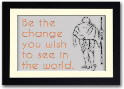 

Aabhaas Mahatma Gandhi Wall Poster Fine Art Print(12 inch X 18 inch, Rolled)