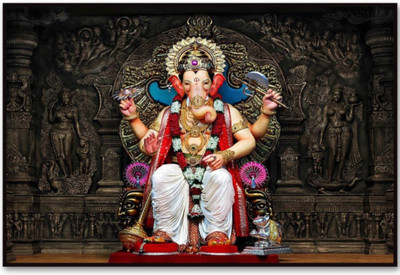 

Aabhaas Ganesha Wall Poster Fine Art Print(12 inch X 18 inch, Rolled)