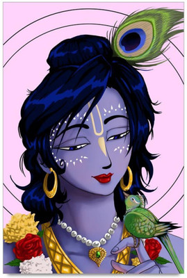 

Aabhaas Krishna Wall Poster Fine Art Print(12 inch X 18 inch, Rolled)