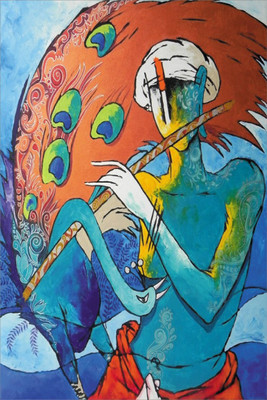 

Aabhaas Krishna Wall Poster Fine Art Print(12 inch X 18 inch, Rolled)