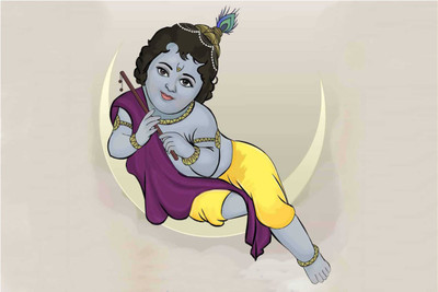 

Aabhaas Krishna Wall Poster Fine Art Print(12 inch X 18 inch, Rolled)