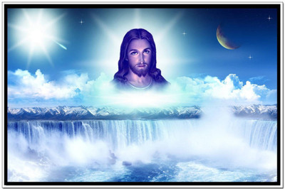 

Aabhaas Jesus Christ Wall Poster Fine Art Print(12 inch X 18 inch, Rolled)