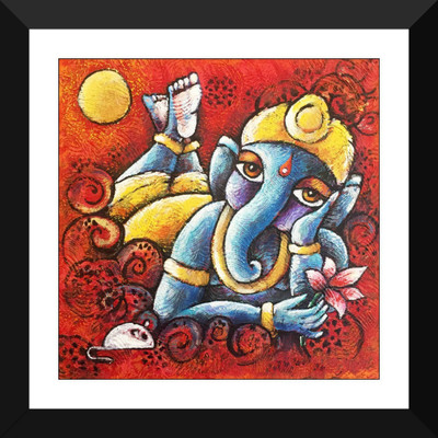 

Aabhaas Ganesha Wall Poster Fine Art Print(12 inch X 18 inch, Rolled)