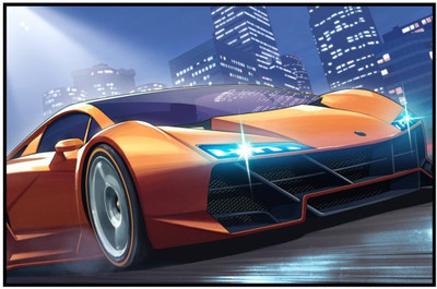 

Aabhaas GTA - GrATHAND Theft Auto Wall Poster Fine Art Print(12 inch X 18 inch, Rolled)