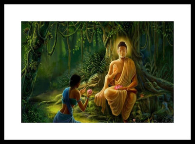 

Aabhaas Buddha Wall Poster Fine Art Print(12 inch X 18 inch, Rolled)