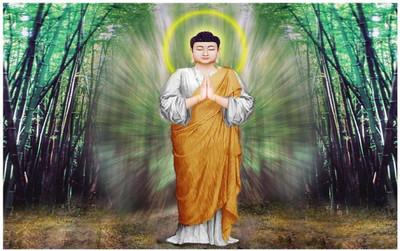 

Aabhaas Buddha Wall Poster Fine Art Print(12 inch X 18 inch, Rolled)