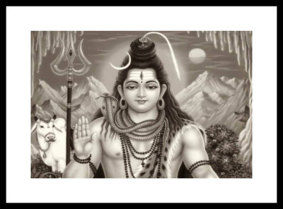 

Aabhaas Shiva Wall Poster Fine Art Print(12 inch X 18 inch, Rolled)