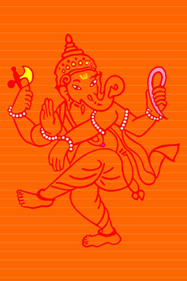 

Aabhaas Ganesha Wall Poster Fine Art Print(12 inch X 18 inch, Rolled)