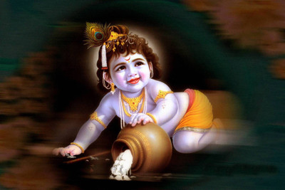

Aabhaas Krishna Wall Poster Fine Art Print(12 inch X 18 inch, Rolled)