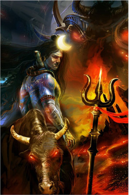 

Aabhaas Shiva Wall Poster Fine Art Print(12 inch X 18 inch, Rolled)