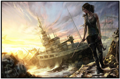 

Akhuratha Tomb Raider Fine Quality Wall Poster Paper Print(12 inch X 18 inch, Rolled)