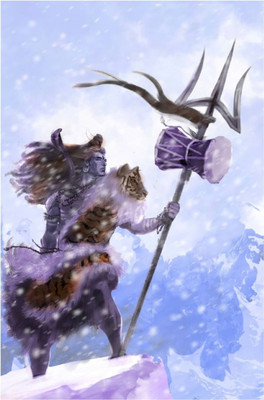 

Aabhaas Shiva Wall Poster Fine Art Print(12 inch X 18 inch, Rolled)