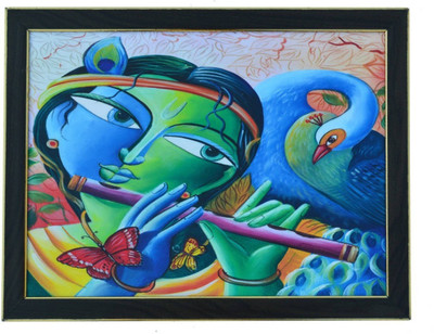 

Aabhaas Radha Krishna Wall Poster Fine Art Print(12 inch X 18 inch, Rolled)